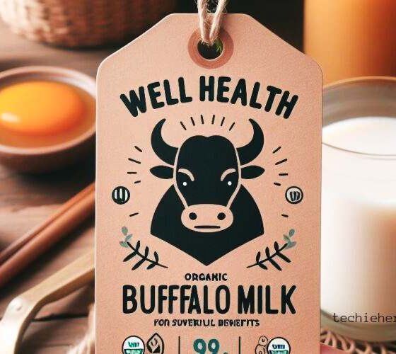 WellHealthOrganic Buffalo Milk tag